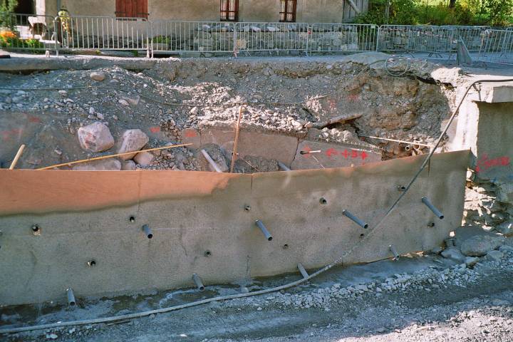 les travaux en cours aux Verneys mi Octobre 